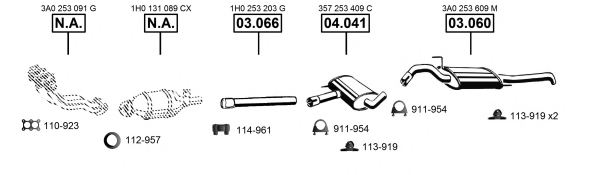 ASMET VA034100 Exhaust System